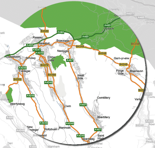 Motaspray Car collection and delivery map